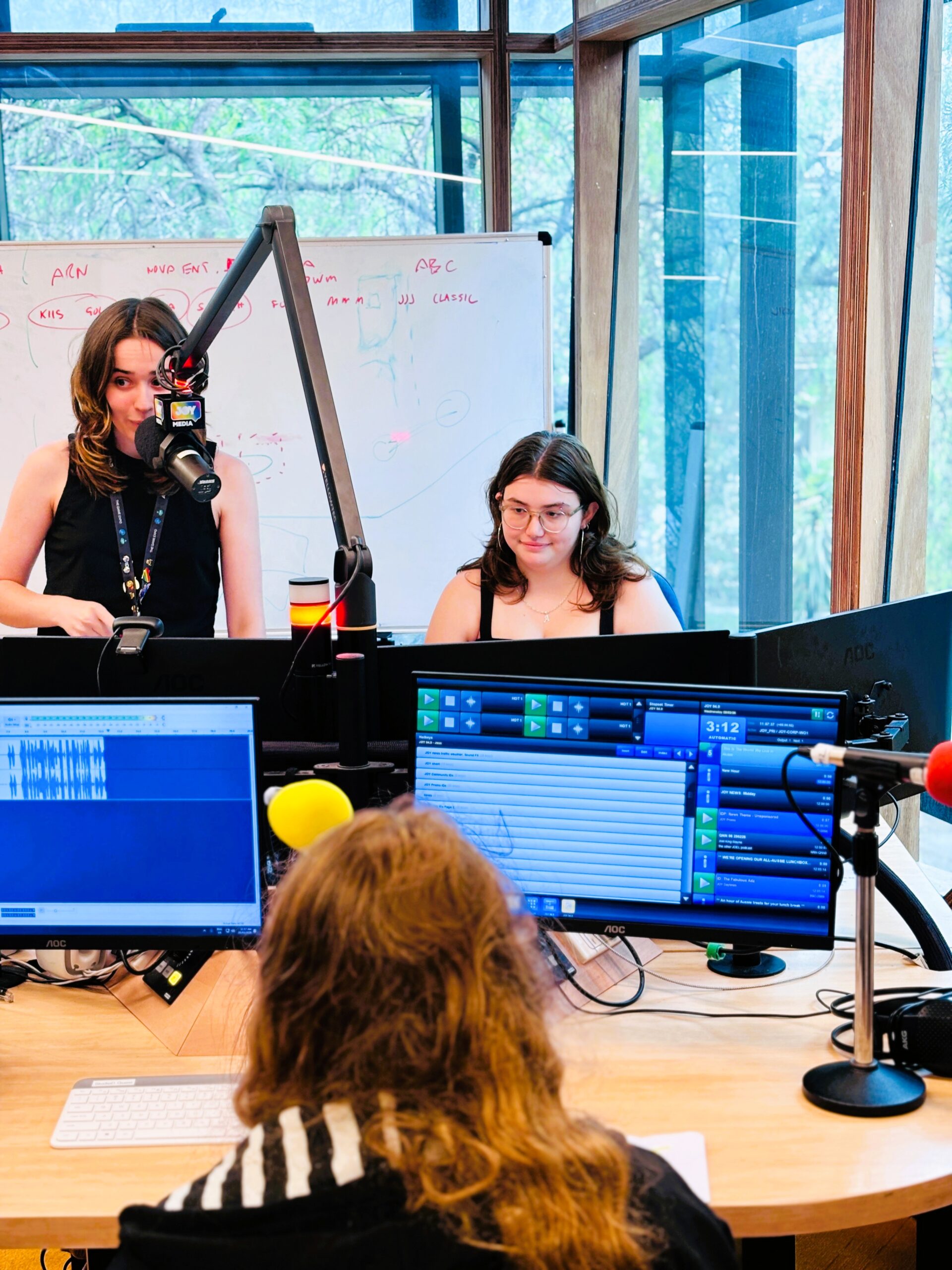 Berengarra students with JOY 94.9 staff