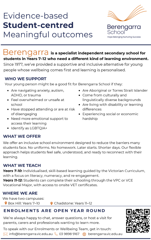 Parents & Carers Flyer Preview