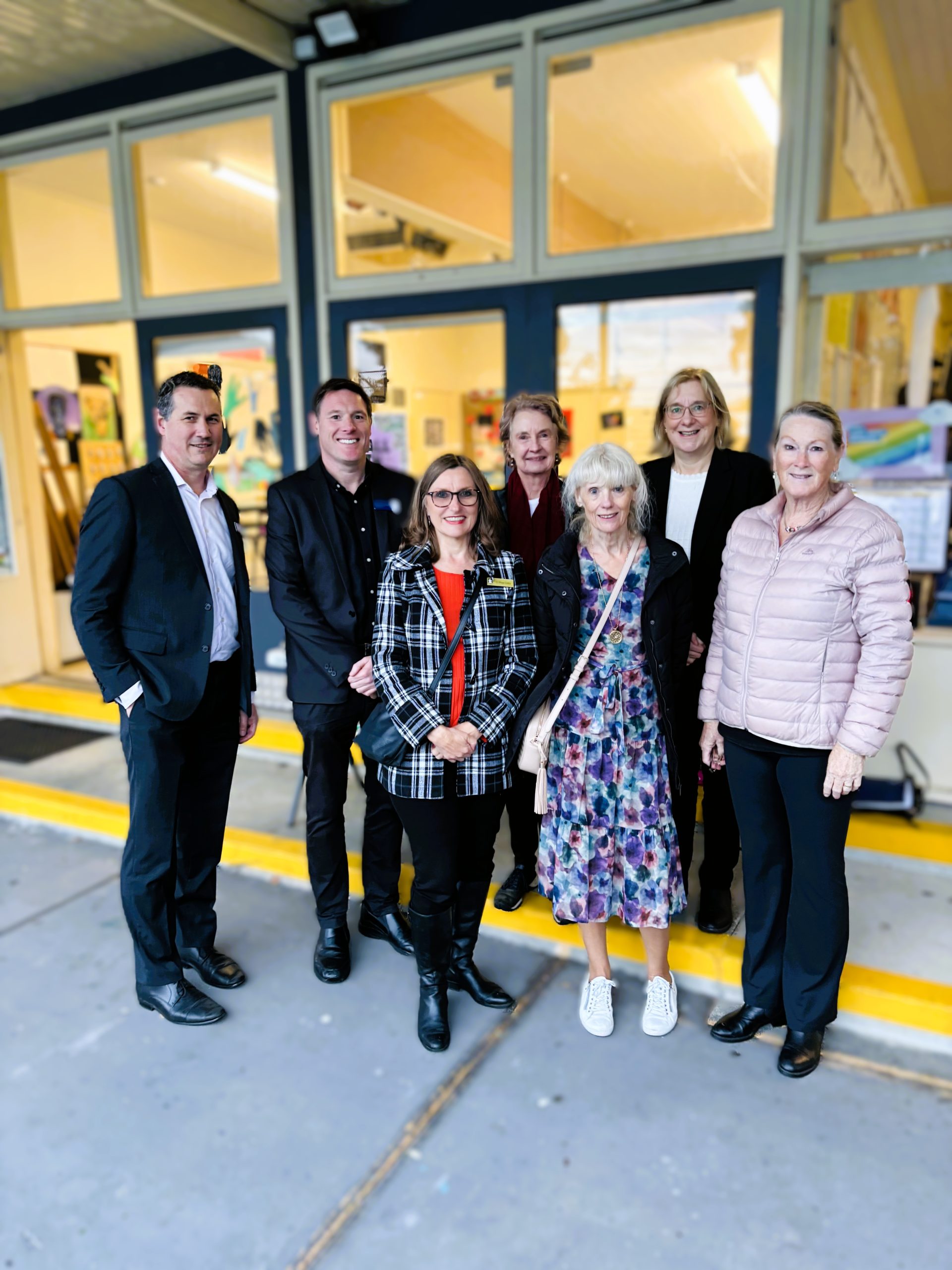 Cr Prue Cutts and Gabriel Ng MP at Open Day
