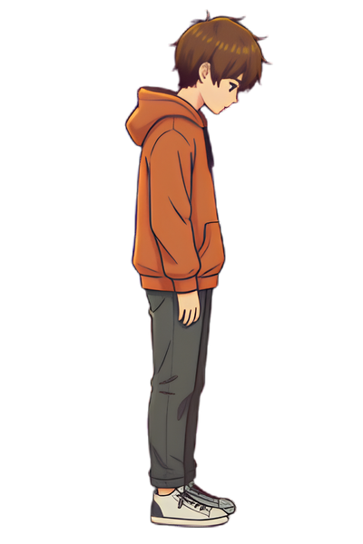 Standing Head Down School Refusal