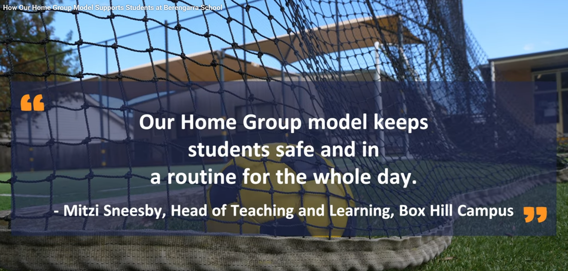 Mitzi Sneesby explaining Berengarra's Home Group model