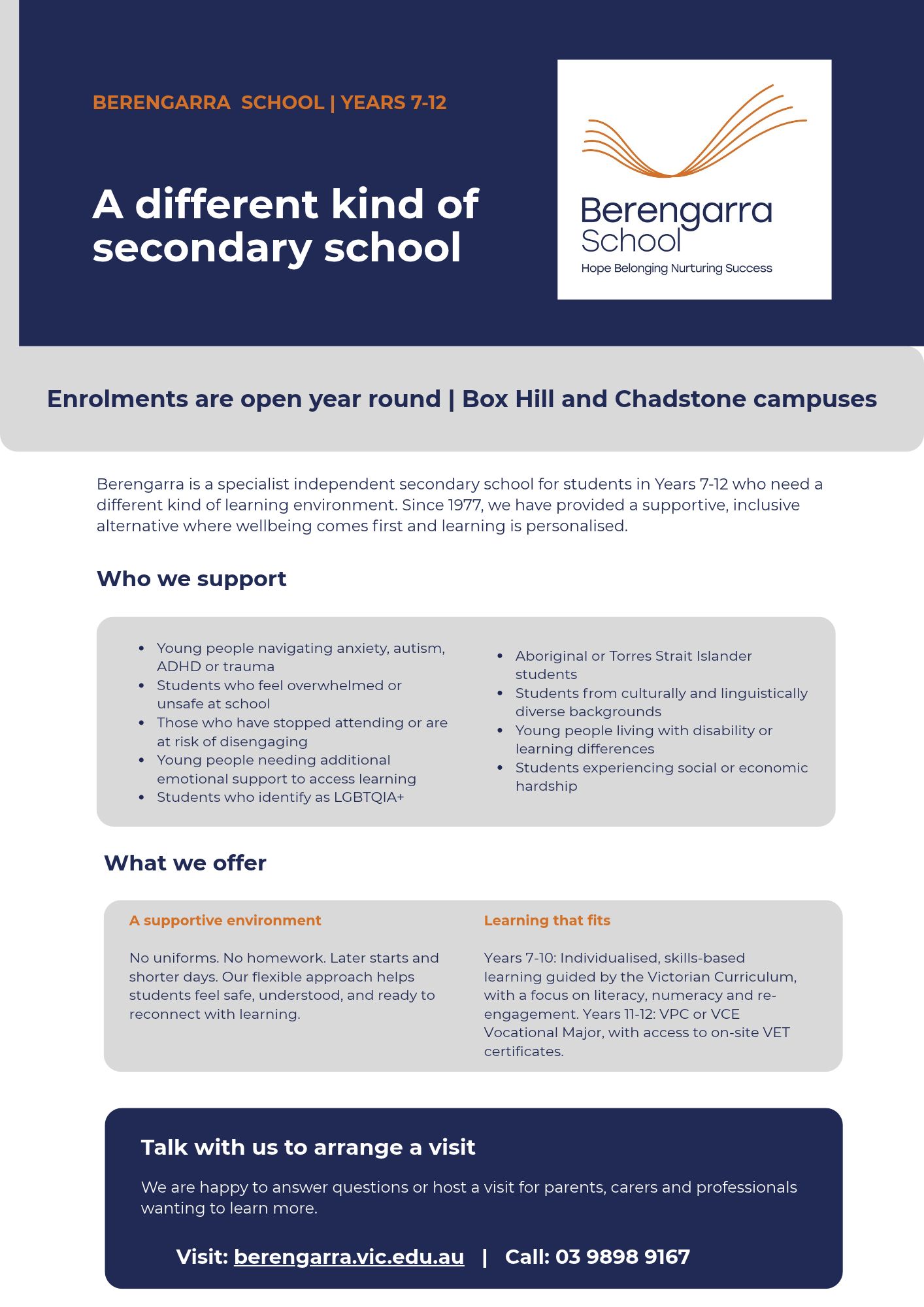 Parents & Carers Flyer Preview